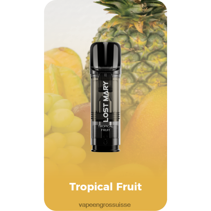 Cigarette Électronique Genève - Fruit exotique 82F242432 LOST MARY Tappo dosettes de remplacement pré-remplies