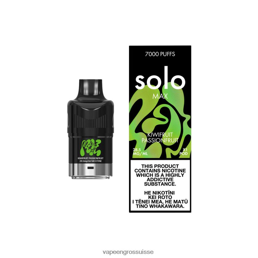 E Liquide Suisse - Solo MAX cosse kiwi fruit de la passion 8FJPV490
