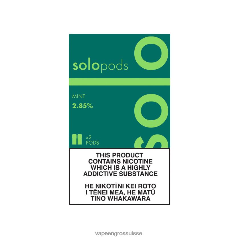 Vape Suisse Pas Cher - Solo pack de 2 dosettes de remplacement menthe 8FJPV452