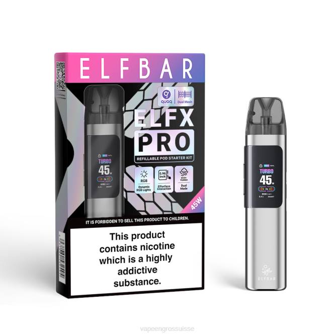 mèche ELFBAR ELFX Pro Appareil à pod ouvert N6841