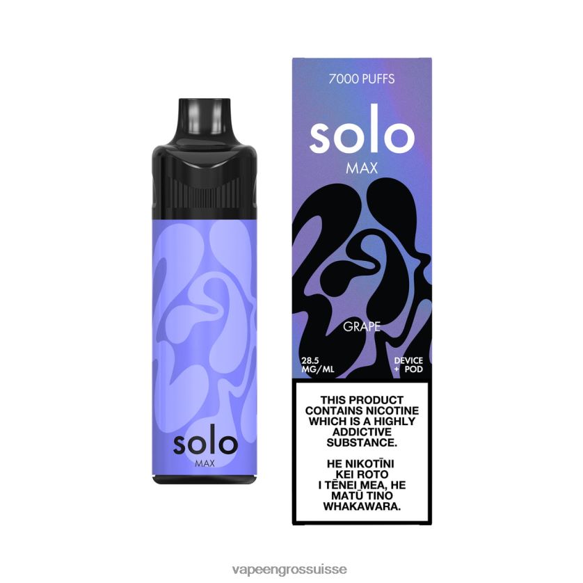 Vapotage Suisse - Solo MAX kit de dosettes raisin 8FJPV467