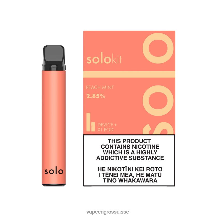 Vape Genève - Solo kit de dosettes pêche menthe 8FJPV444