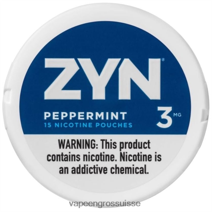 E Liquide Suisse - menthe poivrée 82F24228 ZYN sachet de nicotine 3mg