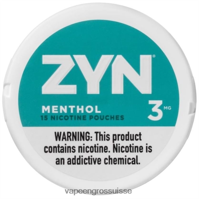 Vapotage Suisse - menthol 82F24233 ZYN sachet de nicotine 3mg