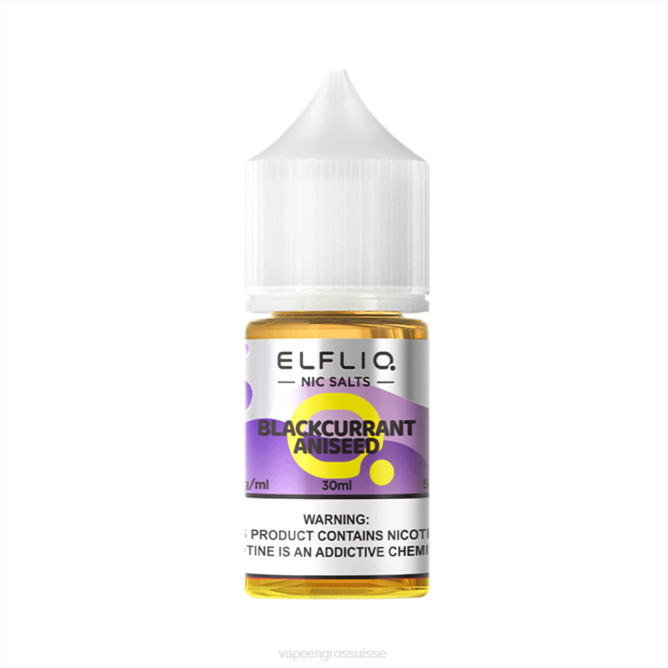 anisé de cassis ELFBAR ELFLIQ nic sel 30ml N6849
