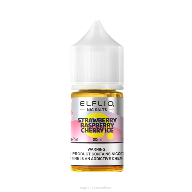 glace de cerise de framboise aux framboises ELFBAR ELFLIQ nic sel 30ml N68432