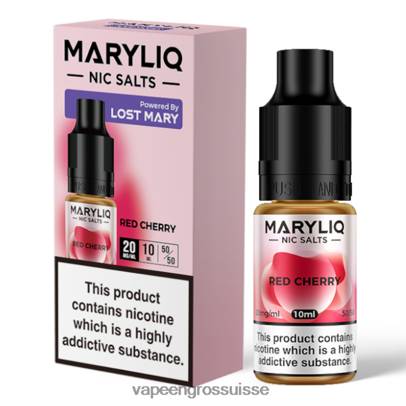 Cigarette Electronique En Gros - cerise rouge 82F242455 LOST MARY MARYLIQ sels de nicotine - 10 ml - 20 mg