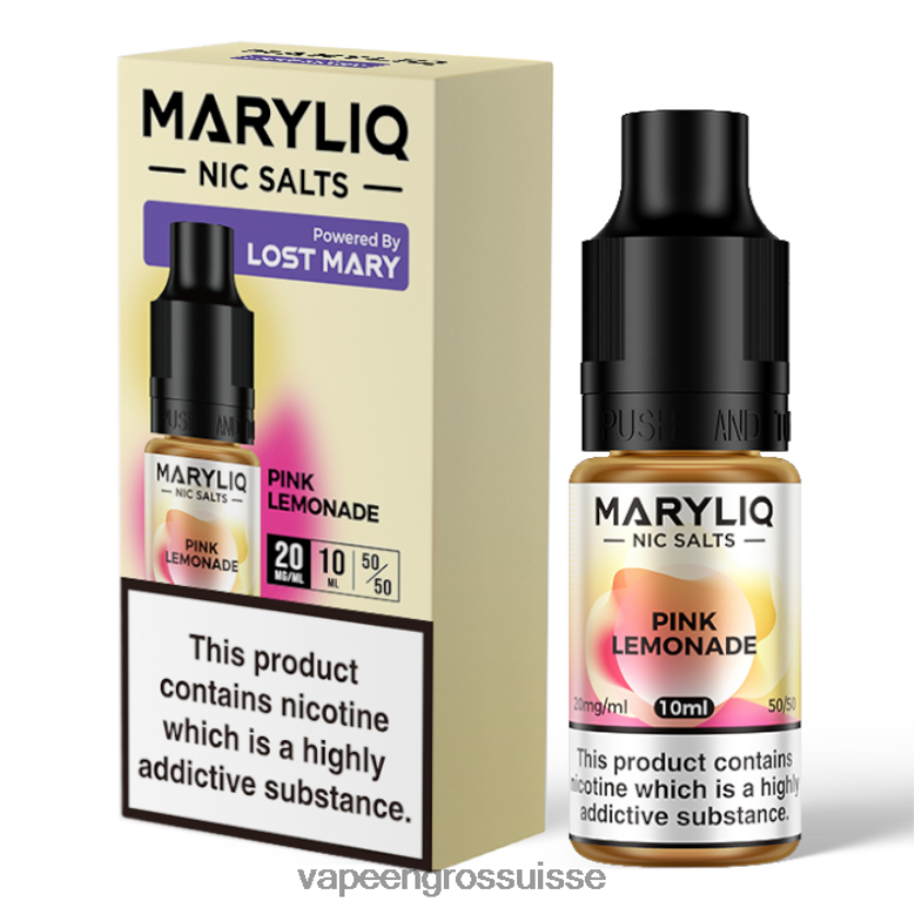 Cigarette Électronique Genève - limonade rose 82F242454 LOST MARY MARYLIQ sels de nicotine - 10 ml - 20 mg