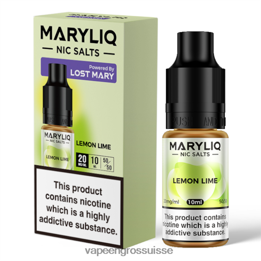 Eliquide En Gros - citron vert 82F242447 LOST MARY MARYLIQ sels de nicotine - 10 ml - 20 mg
