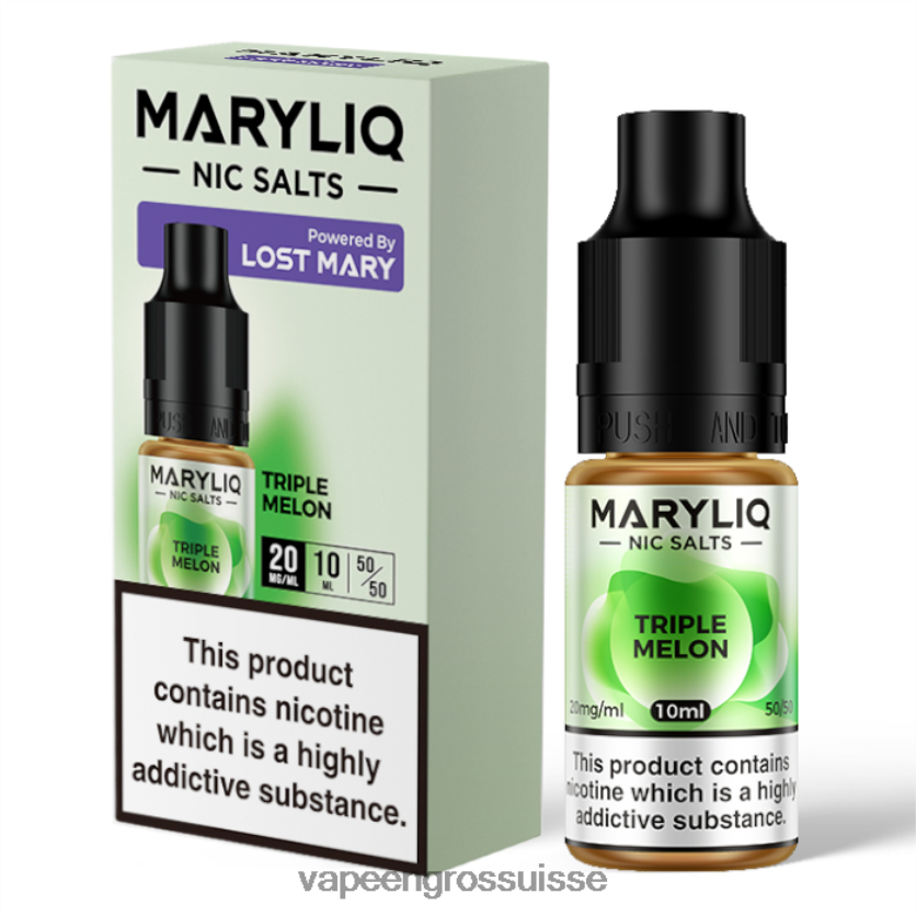 Magasin Vape Genève - triple melon 82F242460 LOST MARY MARYLIQ sels de nicotine - 10 ml - 20 mg