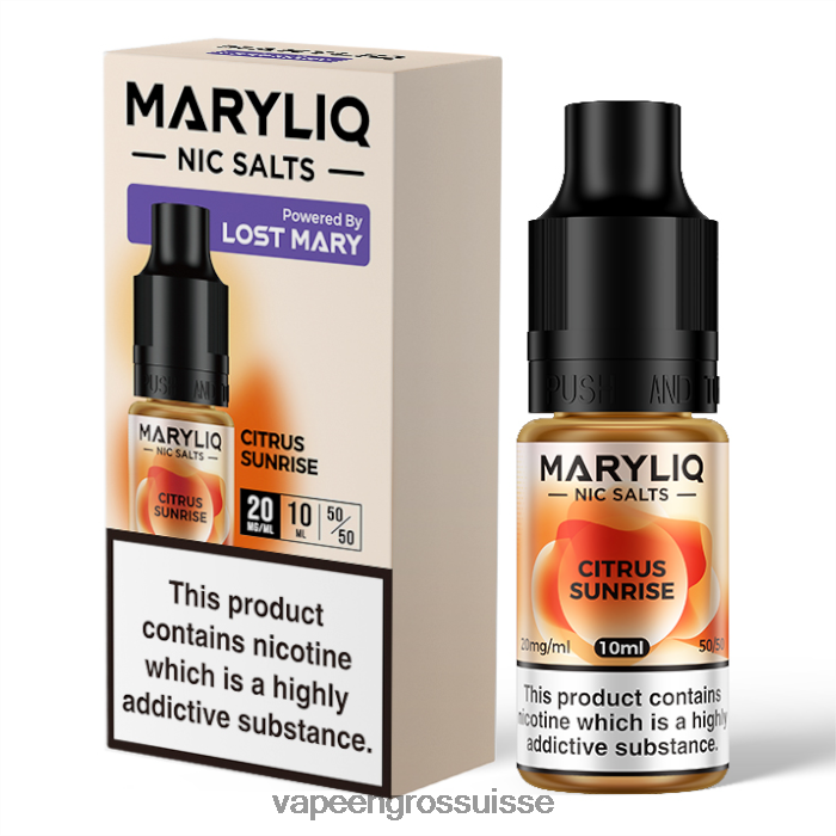Vape En Gros - lever de soleil aux agrumes 82F242445 LOST MARY MARYLIQ sels de nicotine - 10 ml - 20 mg