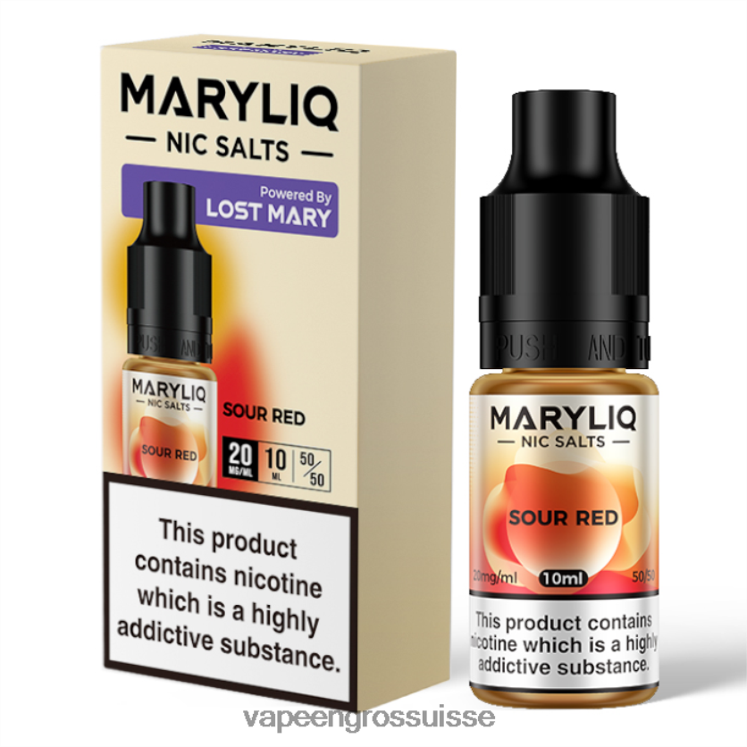 Vape En Gros - rouge aigre 82F242456 LOST MARY MARYLIQ sels de nicotine - 10 ml - 20 mg