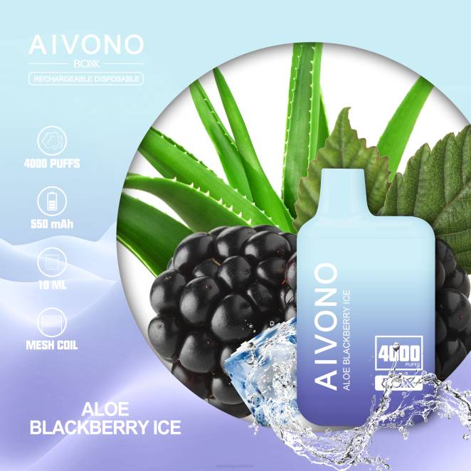 Cigarette Electronique En Gros - Aivono AIM BOXX 4000 glace actuelle à l'aloès 446J228