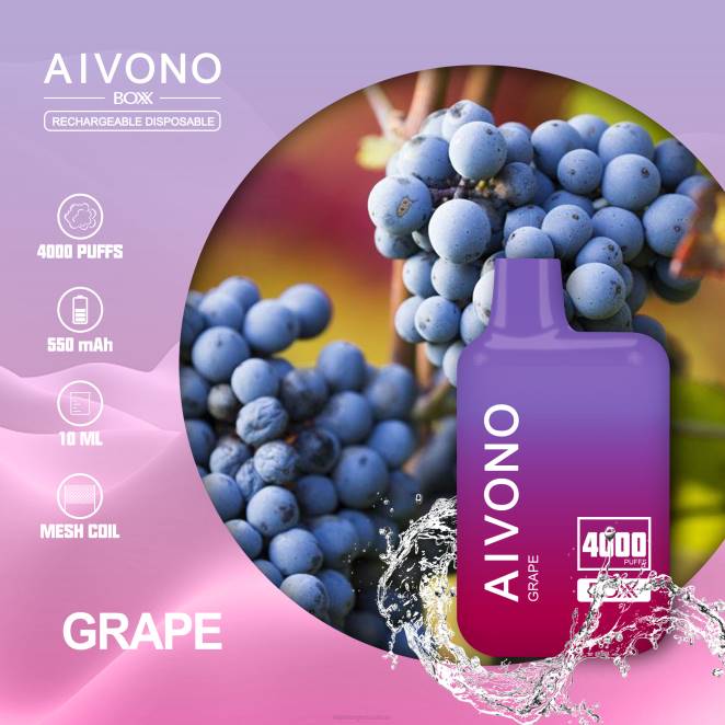 Cigarette Électronique Genève - Aivono AIM BOXX 4000 raisin 446J213