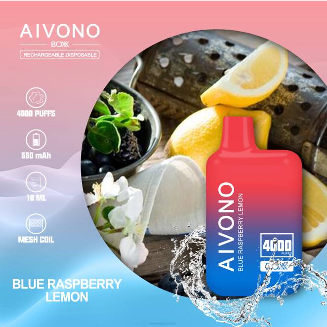 Eliquide En Gros - Aivono AIM BOXX 4000 citron framboise bleue 446J217