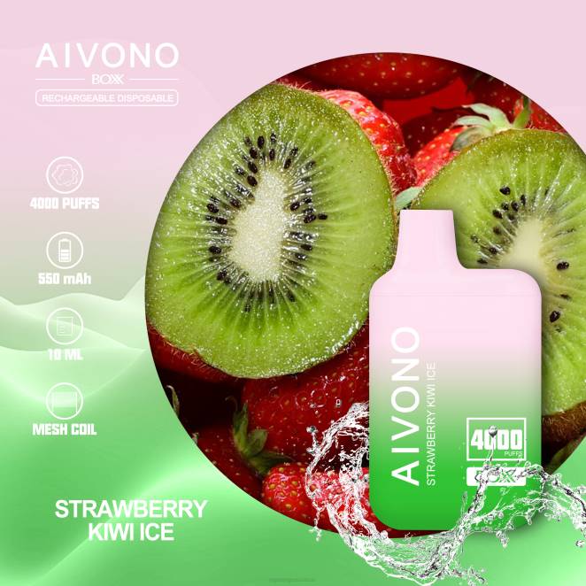 Vape En Gros - Aivono AIM BOXX 4000 glace fraise kiwi 446J229