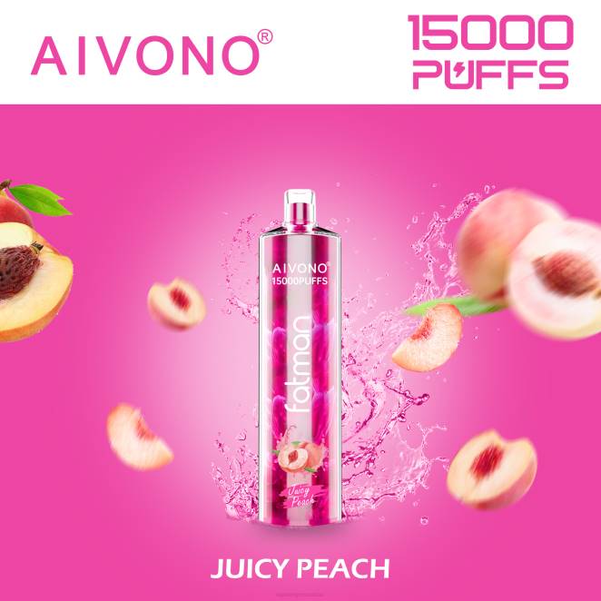 Cigarette Électronique Genève - Aivono FATMAN 15000 pêche juteuse 446J17
