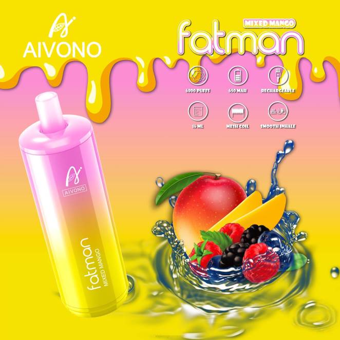 Vaporizer Zurich - Aivono FATMAN 6800 mangue mélangée 446J26