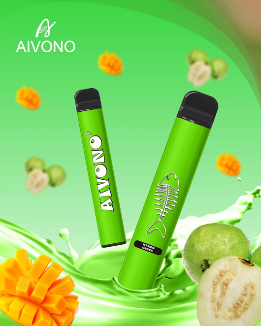 Cigarette Électronique Genève - Aivono AIM FISHBONE 600 mangue goyave 446J283