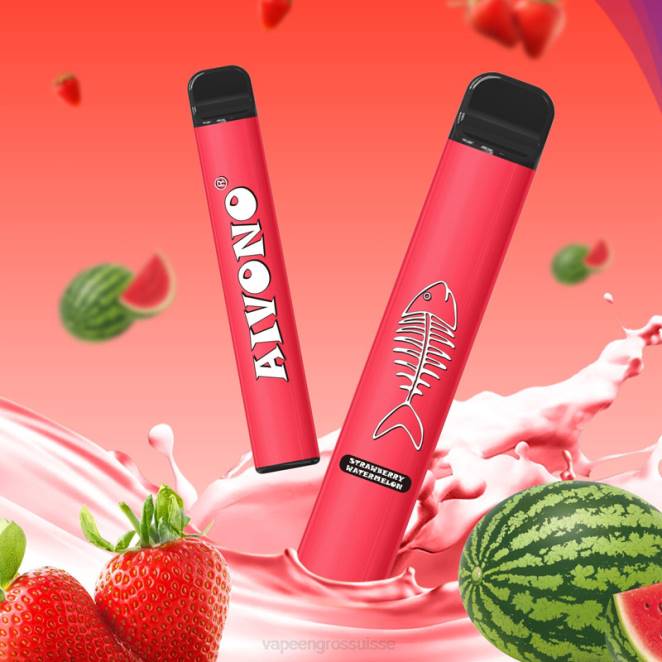 Vape Genève - Aivono AIM FISHBONE 600 pastèque fraise 446J282