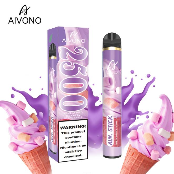 Eliquide En Gros - Aivono AIM STICK 2500 glace au taro et à la vanille 446J147