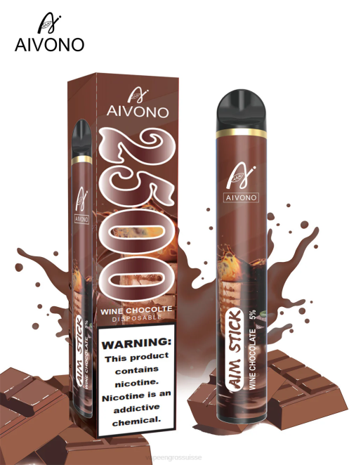 Vape Genève - Aivono AIM STICK 2500 chocolat au vin 446J156