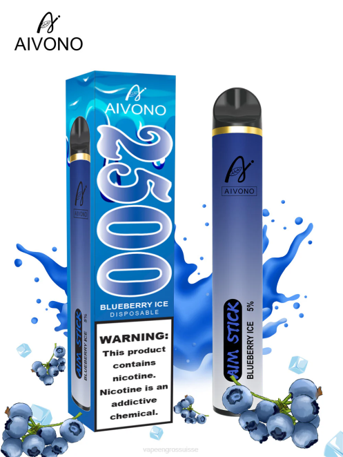 Vaporizer Zurich - Aivono AIM STICK 2500 glace aux myrtilles 446J152