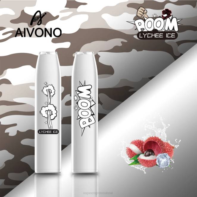 Vape En Gros Suisse - Aivono AIM BOOM 600 glace au litchi 446J365