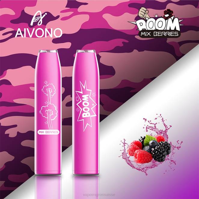 Vapotage Suisse - Aivono AIM BOOM 600 baies mélangées 446J361