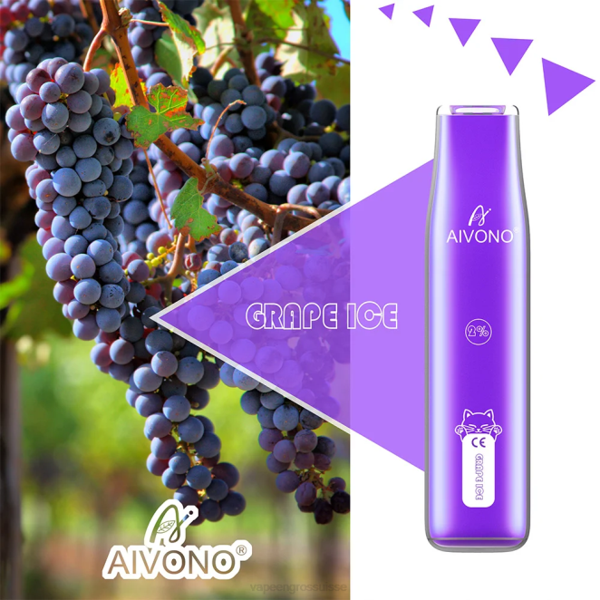 Vape En Gros Suisse - Aivono AIM CAT 400 glace aux raisins 446J337