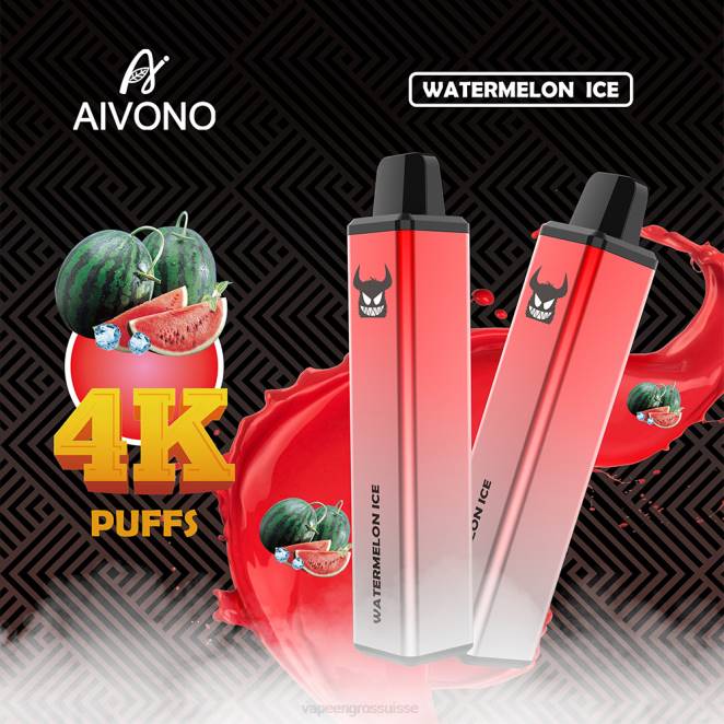 Vape En Gros Suisse - Aivono AIM FREAK 4000 glace à la pastèque 446J253