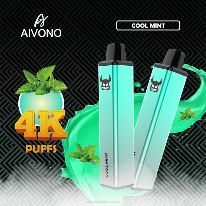 Vape Genève - Aivono AIM FREAK 4000 menthe fraîche 446J254
