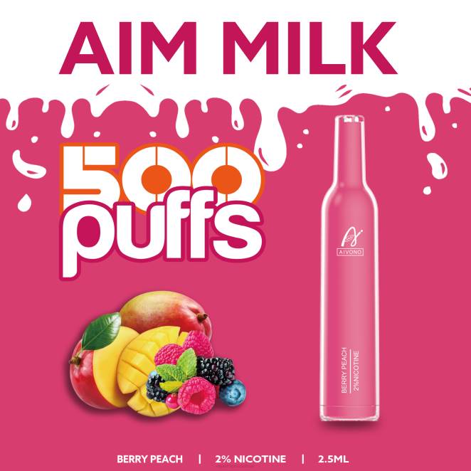 Eliquide En Gros - Aivono AIM MILK 500 pêche aux baies 446J273