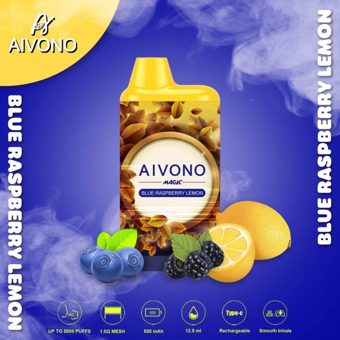 Eliquide En Gros - Aivono AIM MAGIC cigarette de boîte de 5800 bouches citron framboise bleue 446J91