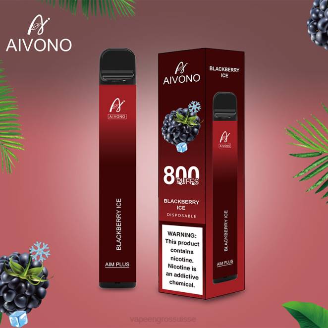 Cigarette Electronique En Gros - Aivono AIM PLUS 800 glace aux mûres 446J172