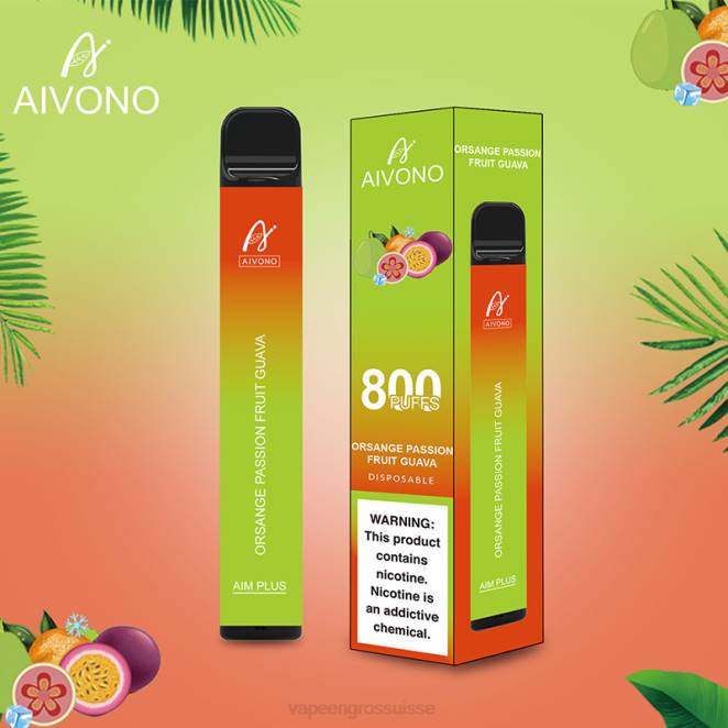 Eliquide En Gros - Aivono AIM PLUS 800 goyave orange fruit de la passion 446J189