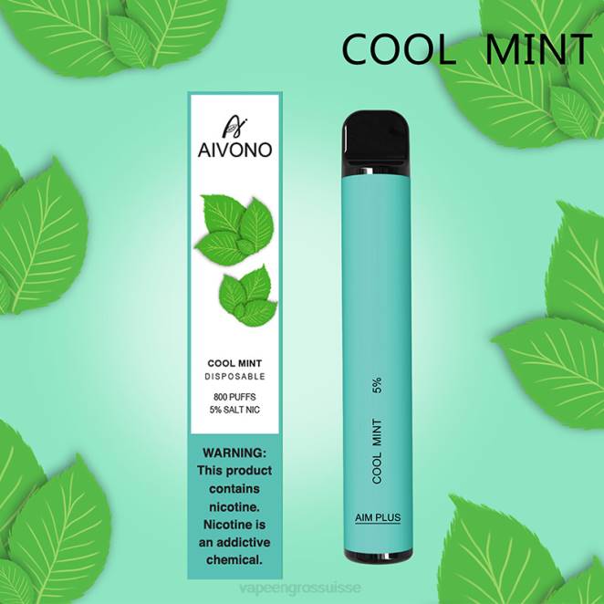 Magasin Vape Genève - Aivono AIM PLUS 800 menthe fraîche 446J177
