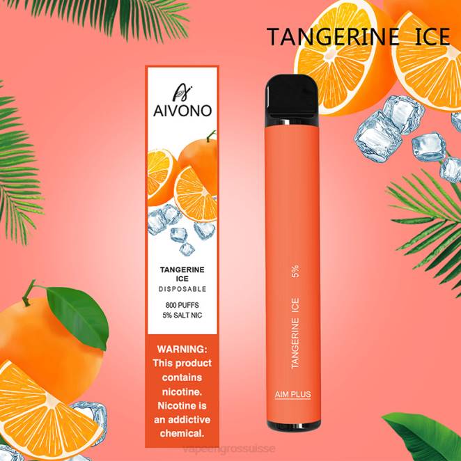 Vape En Gros Suisse - Aivono AIM PLUS 800 glace à la mandarine 446J197