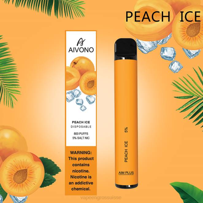 Vapoteuse En Gros - Aivono AIM PLUS 800 glace à la pêche 446J190