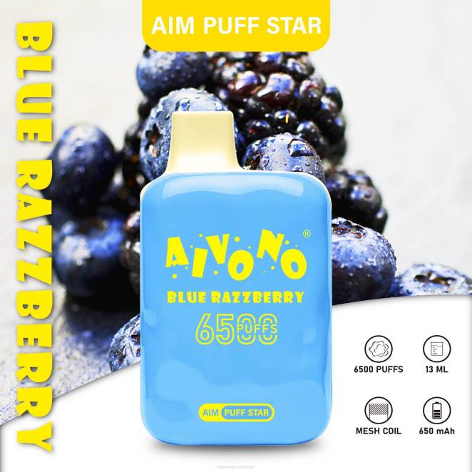 Vaporizer Zurich - Aivono AIM PUFF STAR 6500 framboise bleue 446J292