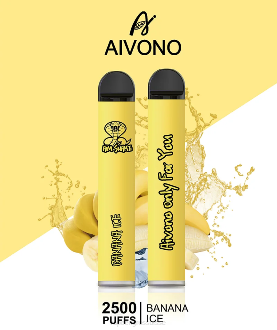 Cigarette Electronique En Gros - Aivono AIM SNAKE 2500 glace à la banane 446J298