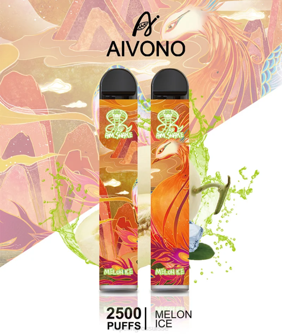 Cigarette Électronique Genève - Aivono AIM SNAKE 2500 glace au melon 446J311