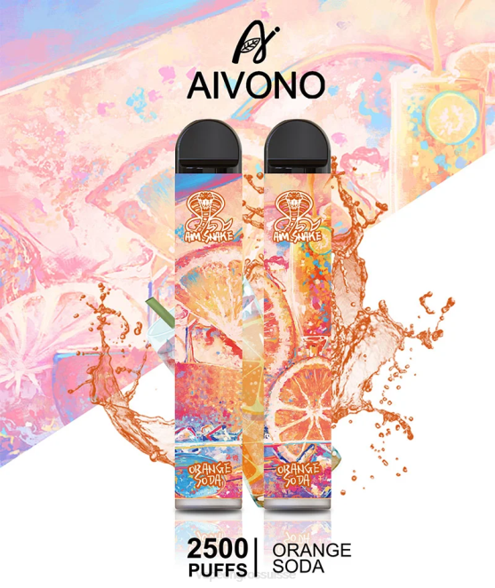 E Liquide Suisse - Aivono AIM SNAKE 2500 soda à l'orange 446J314