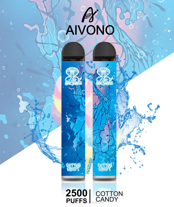 Magasin Vape Genève - Aivono AIM SNAKE 2500 barbe à papa 446J303
