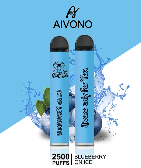 Vape En Gros - Aivono AIM SNAKE 2500 myrtille sur glace 446J299