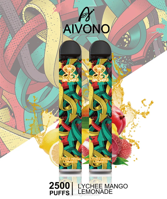 Vape Jetable Prix - Aivono AIM SNAKE 2500 limonade litchi mangue 446J308