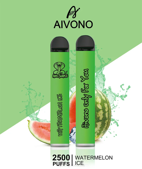 Vape Jetable Suisse - Aivono AIM SNAKE 2500 glace à la pastèque 446J321