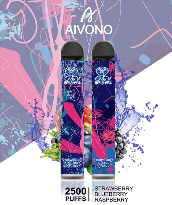 Vape Suisse Pas Cher - Aivono AIM SNAKE 2500 fraise myrtille framboise 446J318
