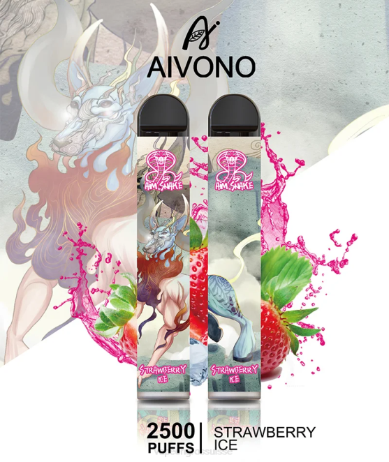 Vapotage Suisse - Aivono AIM SNAKE 2500 glace à la fraise 446J319