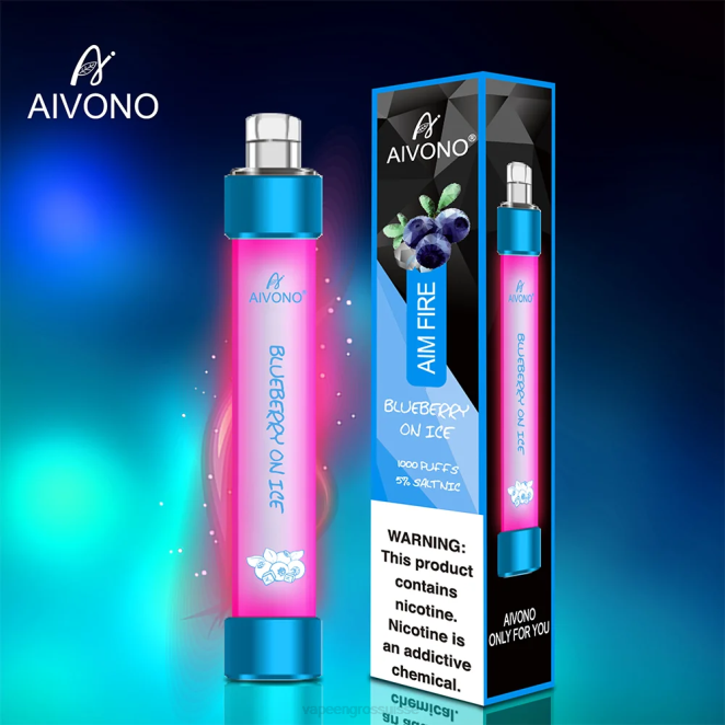 Cigarette Electronique En Gros - Aivono AIM FIRE 1000 myrtille sur glace 446J326